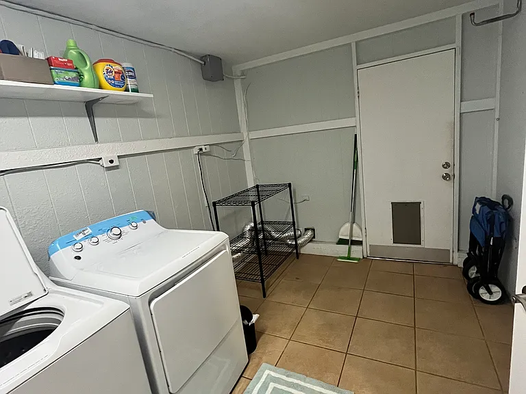 Studio laundry area