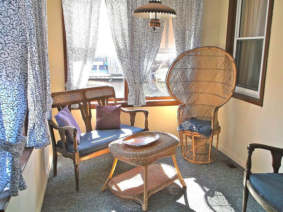 The enclosed back porch