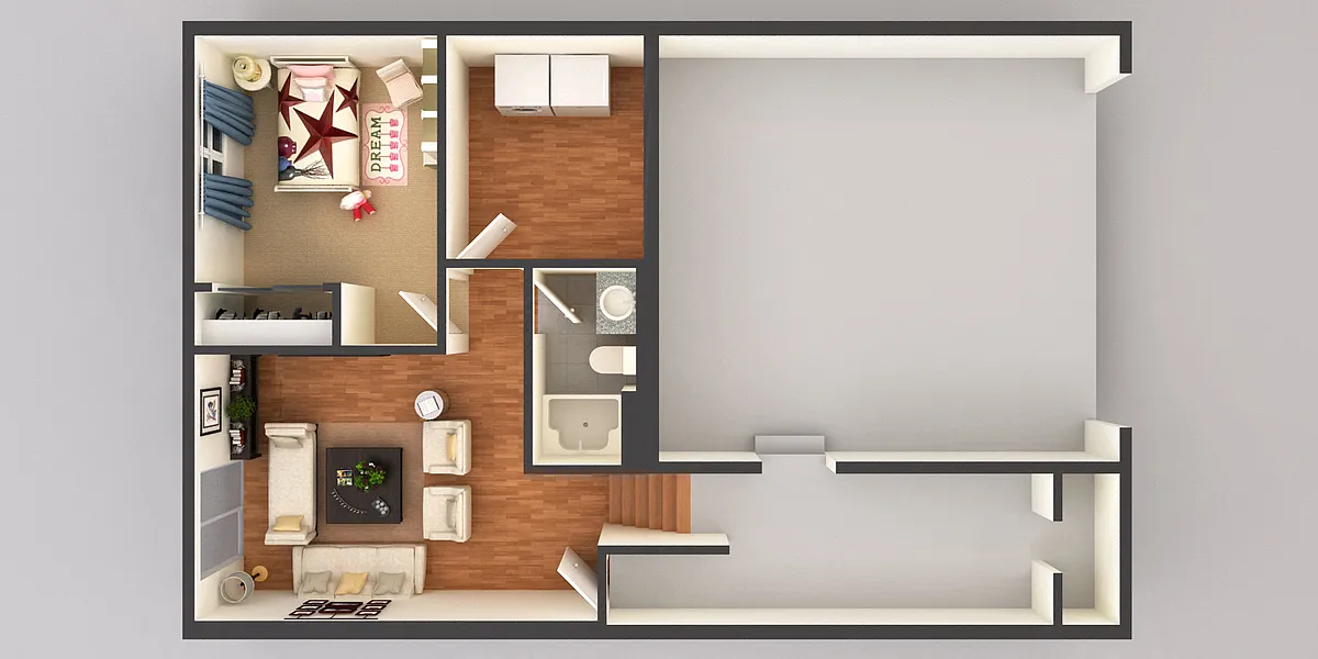 Floor plan 3 Bedroom Tri Level Walkout