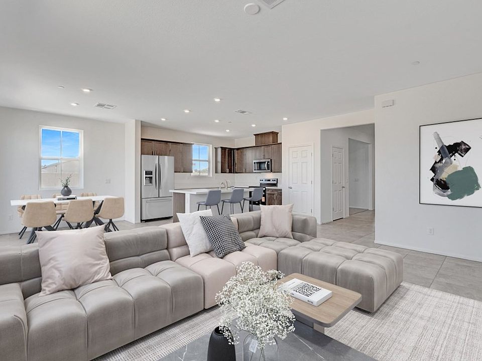 Spring Living Room and Kitchen