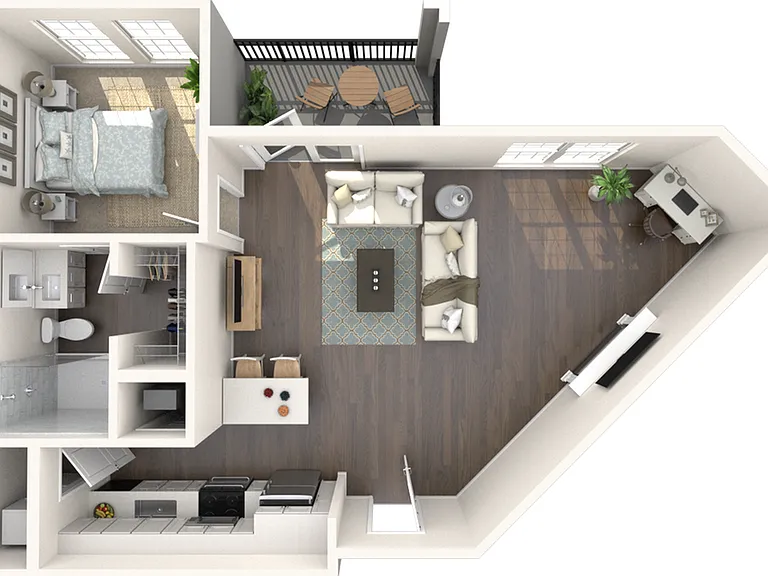 A1.0 | One Bed, One Bath+ A1.0 | One Bed, One Bath+