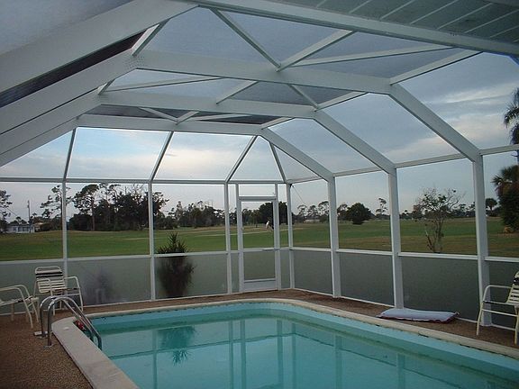 Pool looking at Golf Course