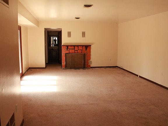 Family room with fireplace