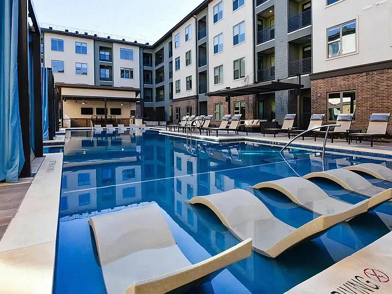 In-Pool Chaise Loungers for Relaxation and Sunbathing