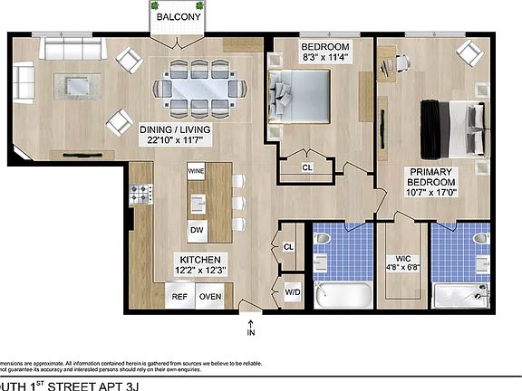 2nd image of 150 S 1st St APT 3J