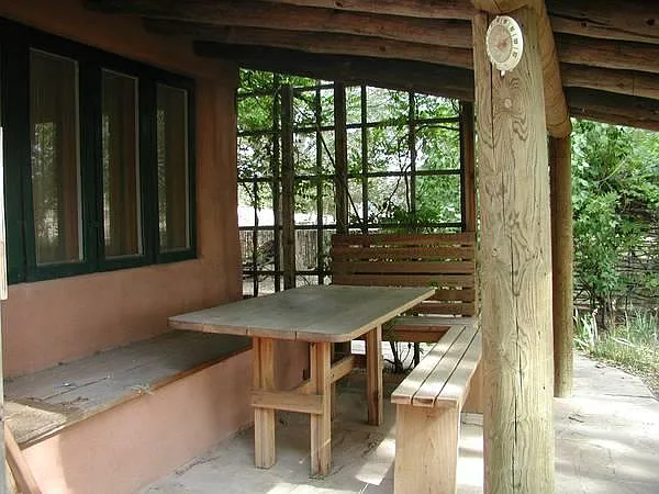 Private back porch