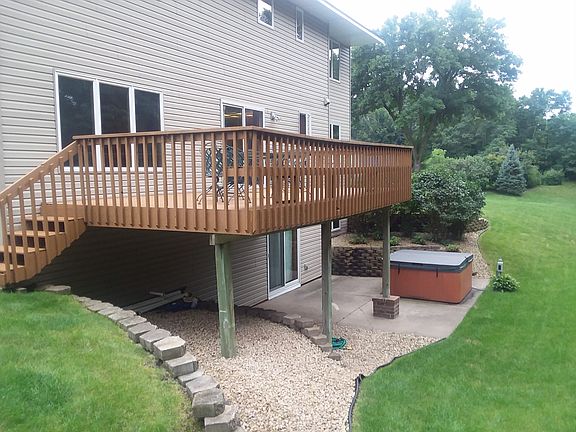 Deck & Patio, with Hot Tub