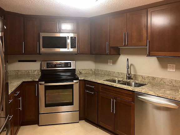 Walnut Cabinets with Granite