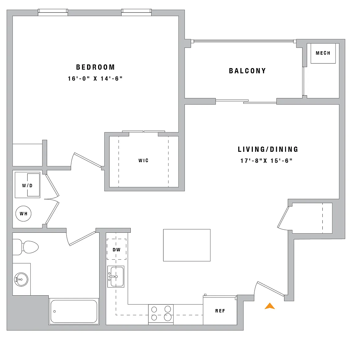 Floor plan 1B2