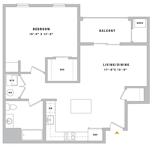 Floor plan 1B2