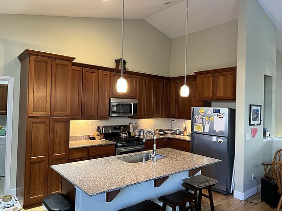 Kitchen with lots of cabinet space and spacious kitchen island