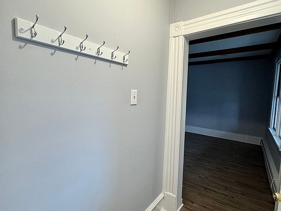 Foyer with coat hooks