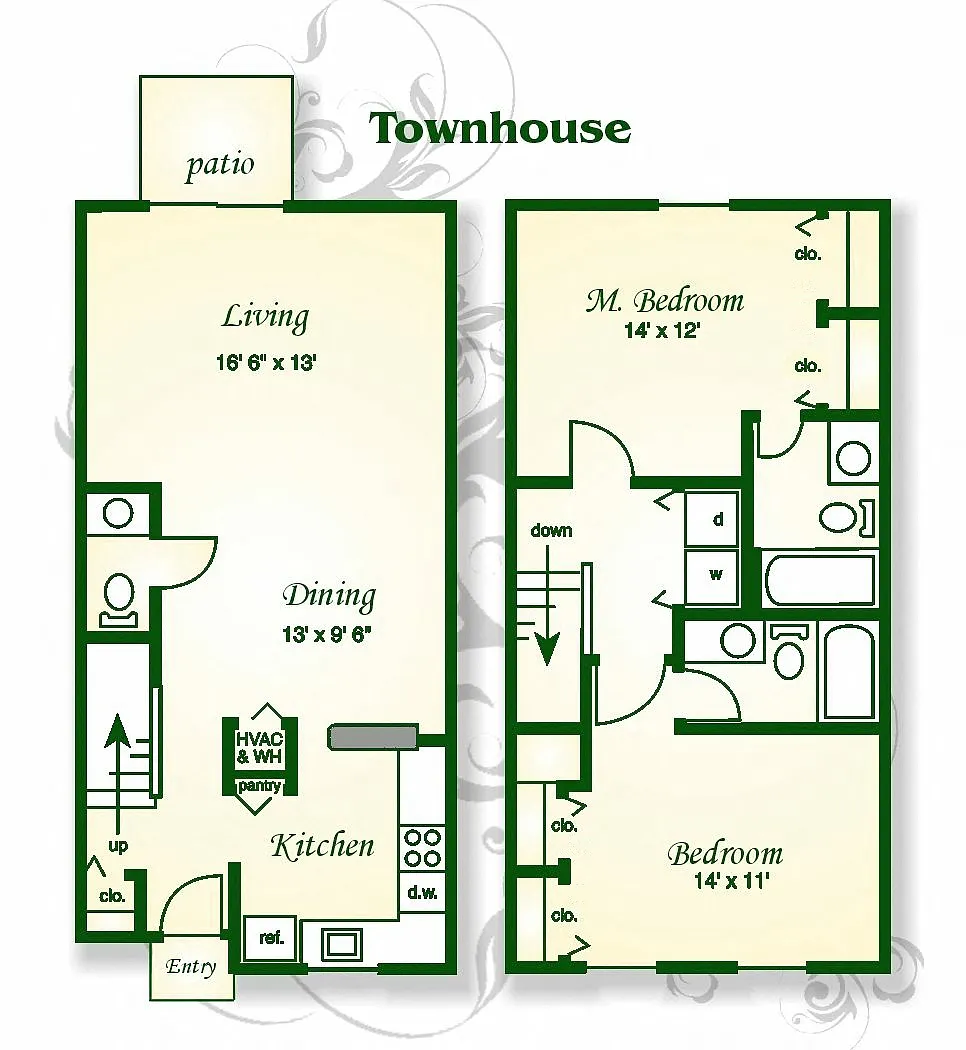 Floor plan Graybeard Townhouse