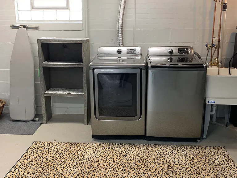 Basement laundry.