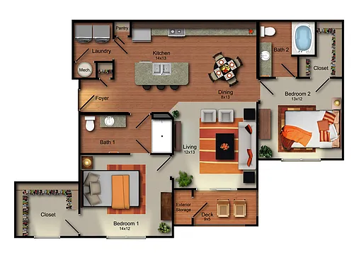Floor plan B6 Miro