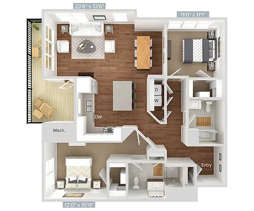 Floor plan B7-528