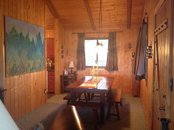 Dining room with original artwork