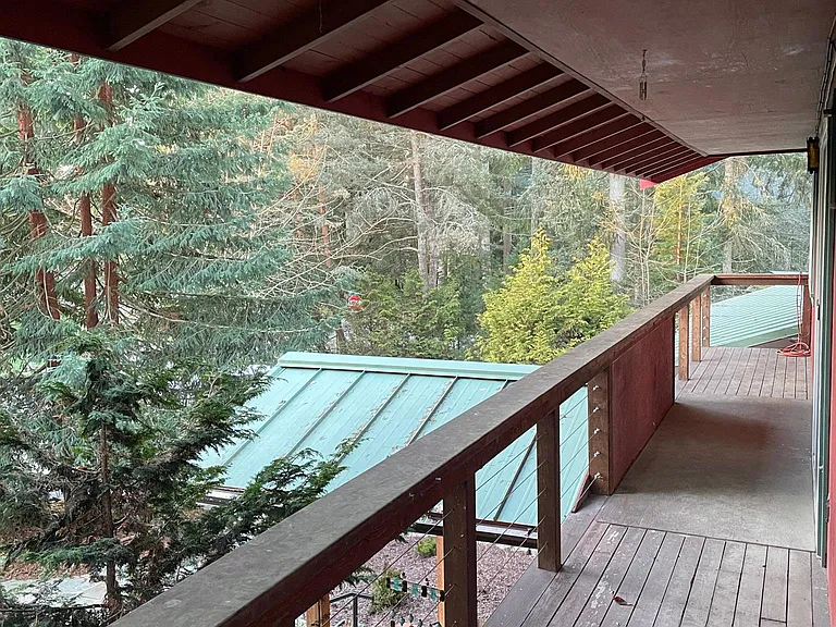 East Side of balcony looking towards garage