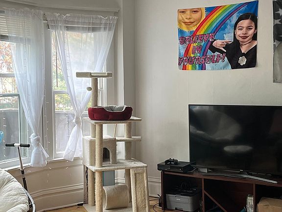 living room view from front door