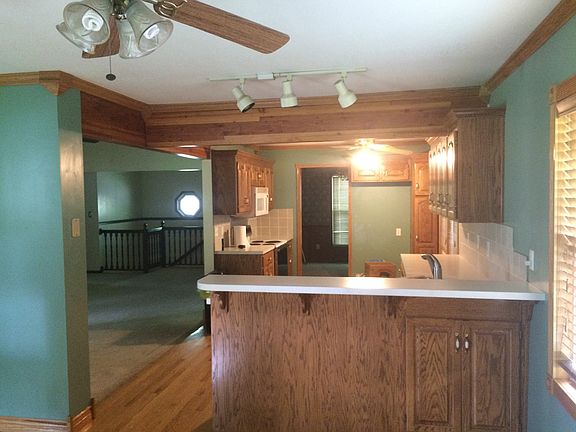 Kitchen off of living room