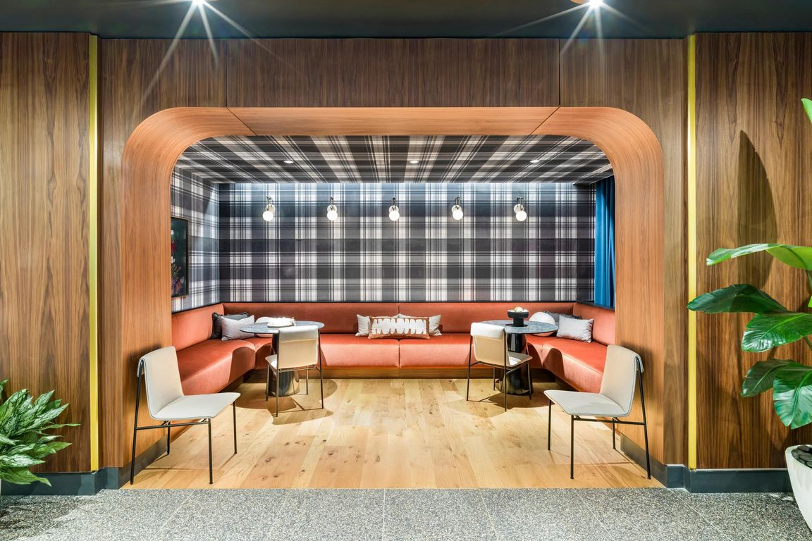 Eclectic lounge spaces with retro flair, perfect for casual hangs or one-on-one convos.