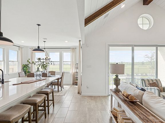 Kitchen dining area filled with natural light