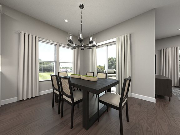 The open-concept floorplan allows for easy entertaining.