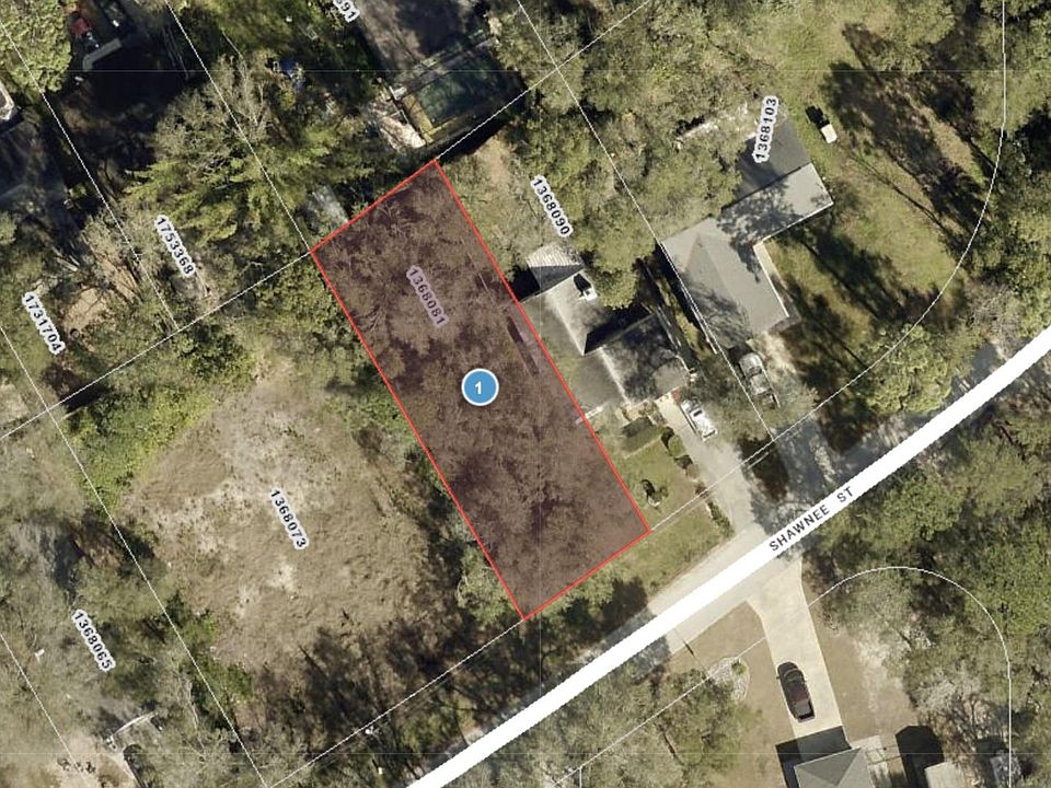 Shawnee St lot overhead image