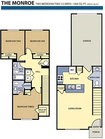 Floor plan The Monroe