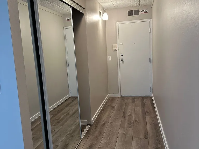 renovated homes with mirrored sliding doors*