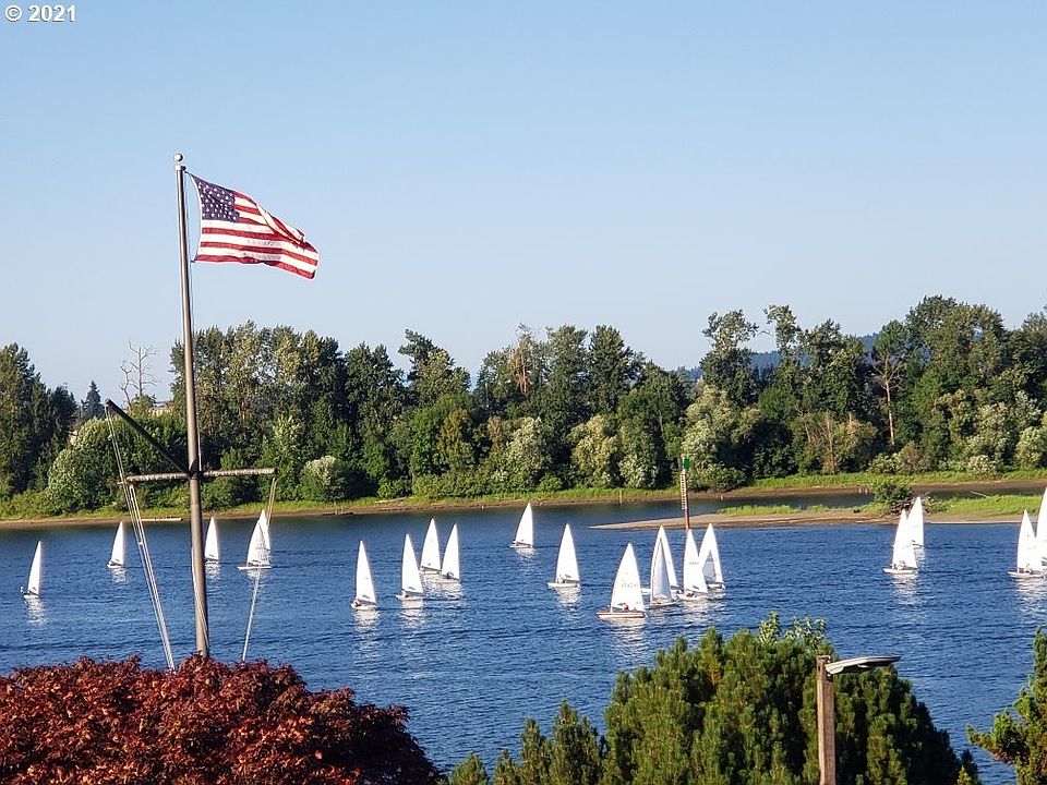 Watch sailboats on the Willamette from your patio