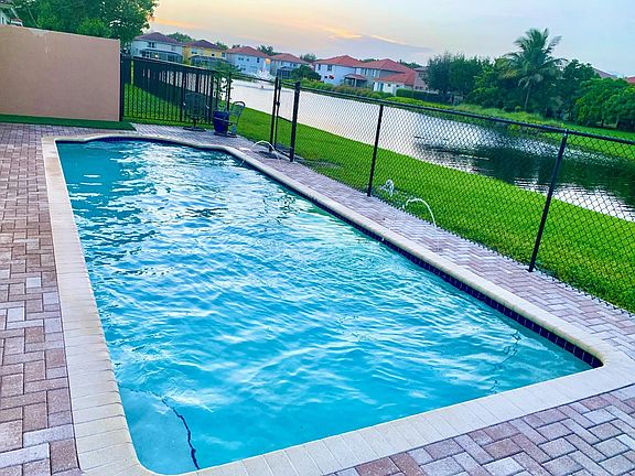 relaxing and fun game pool with beautiful sunset views