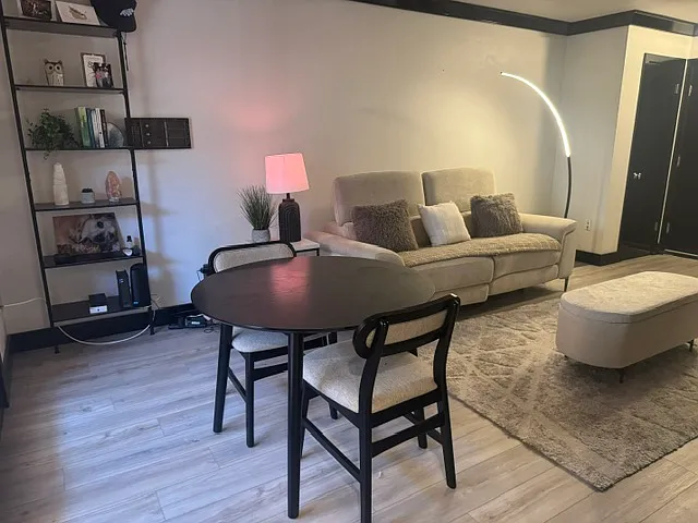 Living/dining area.