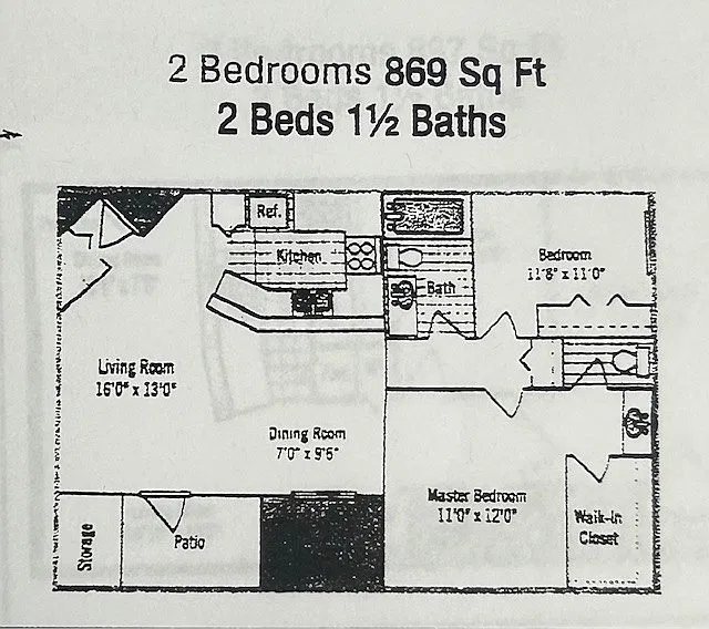 Floor plan 2 bedroom