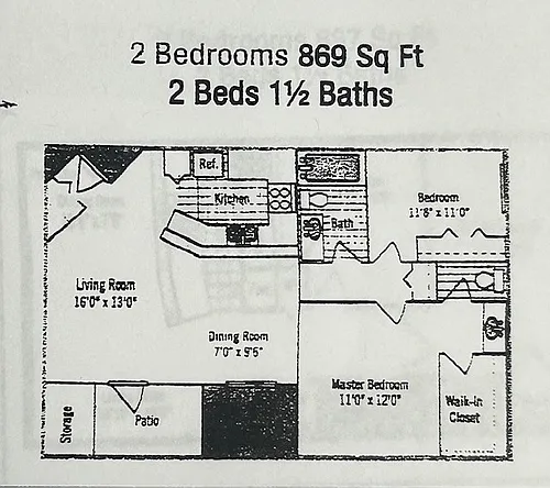 Floor plan 2 bedroom