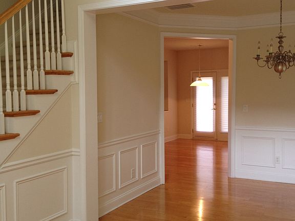 view from front door into dining
