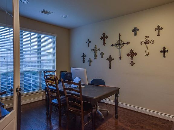 Office with beautiful french doors on the left as you enter the home