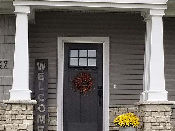 A welcoming front porch.