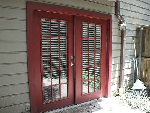 doors to private yard