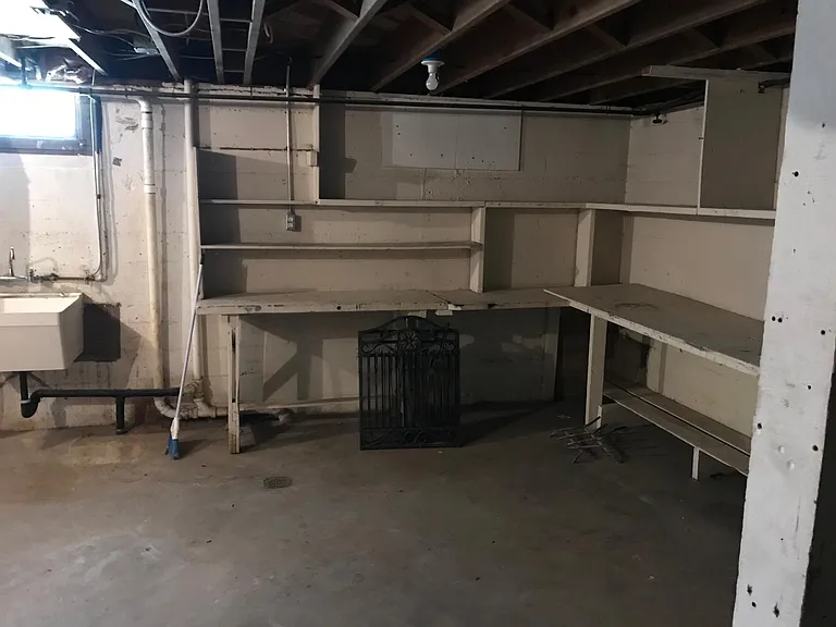 basement storage/ workspace