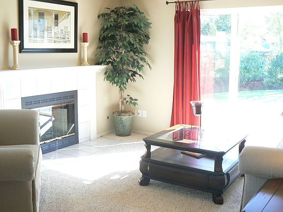 family room with gas fireplace