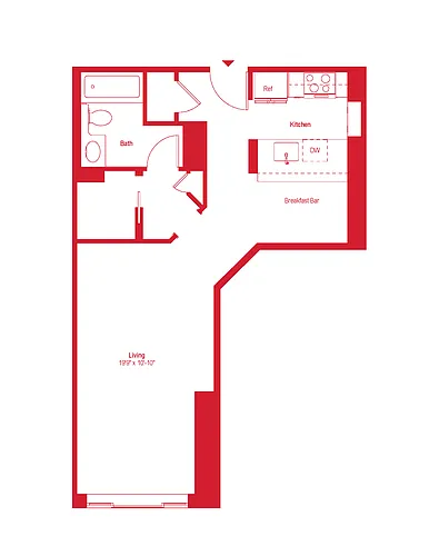 Floor plan Studio/1 Bath-11