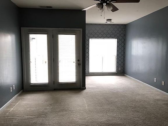 View from kitchen to living/dining