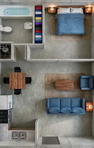 Floor plan 1 Bedroom