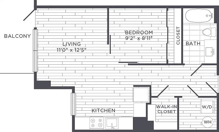 Sonnet - Urban One Bedroom - 1 Beds - 1 Baths - 525 Sq. ft.