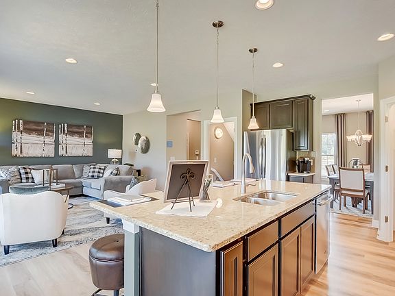 Kitchen view to great room