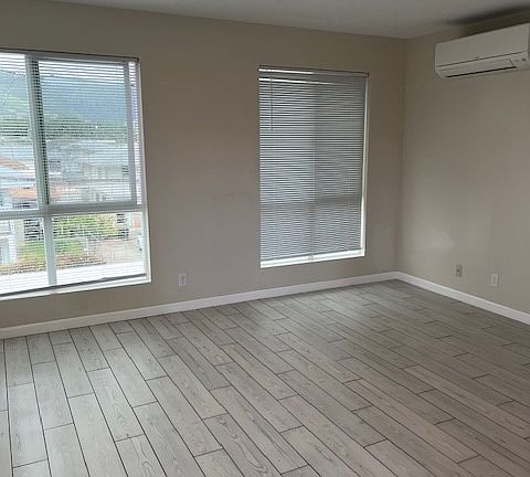 Beautiful spacious living room with split AC