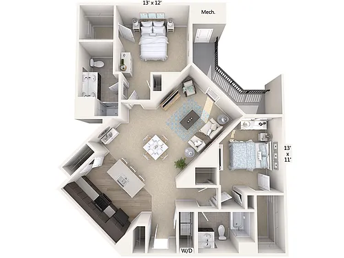 Floor plan B5-1315-Black