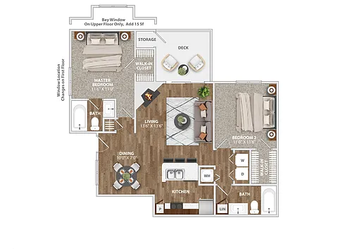 Floor plan The Crossing B2