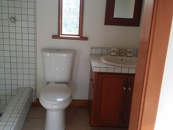 Mountain view from 1.5 bath window. New tile floor.